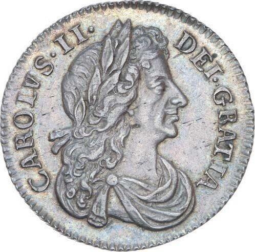 Anverso 6 peniques 1675 - valor de la moneda de plata - Gran Bretaña, Carlos II
