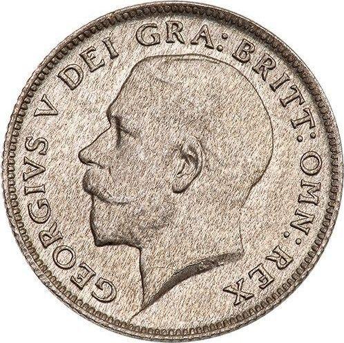 Obverse Sixpence 1920 "Type 1920-1927" - Silver Coin Value - United Kingdom, George V