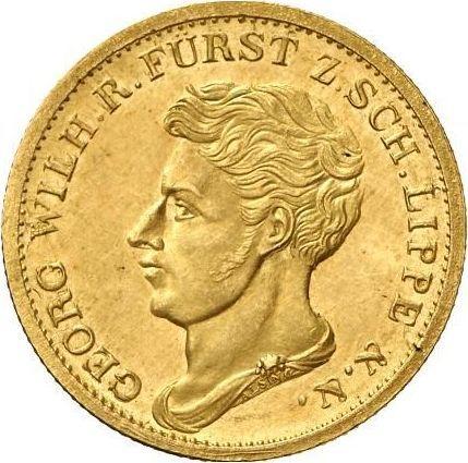 Аверс монеты - 10 талеров 1829 года F.F. - цена золотой монеты - Шаумбург-Липпе, Георг Вильгельм