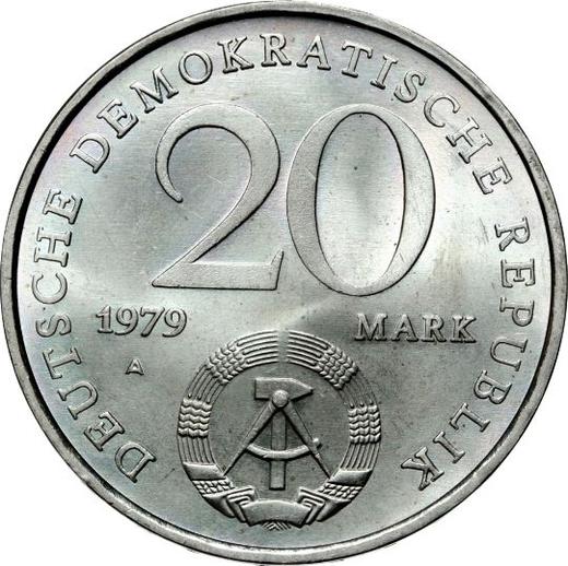 Reverse 20 Mark 1979 A "30 years of GDR" -  Coin Value - Germany, GDR