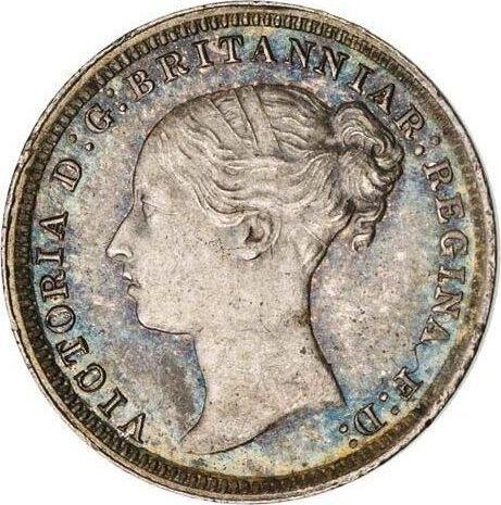 Avers 3 Pence 1874 - Silbermünze Wert - Großbritannien, Victoria