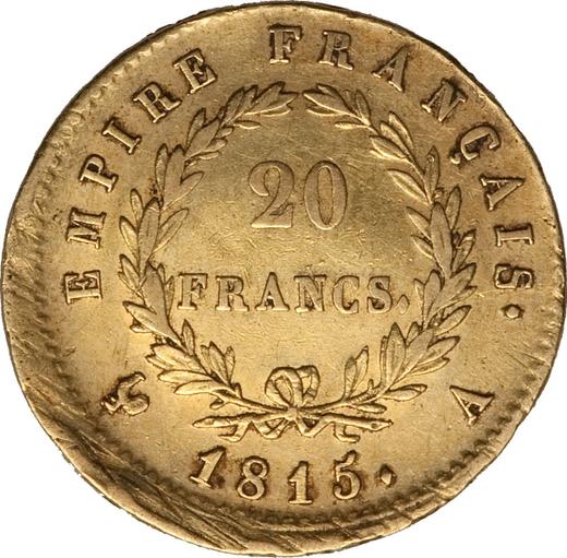 Reverse 20 Francs 1809-1815 - Gold Coin Value - France, Napoleon I