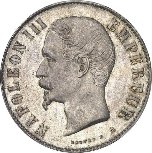 Awers monety - 5 franków 1854 A "Typ 1854-1859" - cena srebrnej monety - Francja, Napoleon III