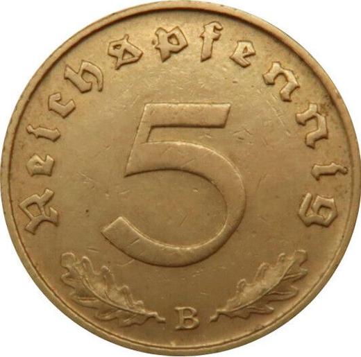 Obverse 5 Reichspfennig 1939 B "Type 1936-1939" -  Coin Value - Germany, Third Reich
