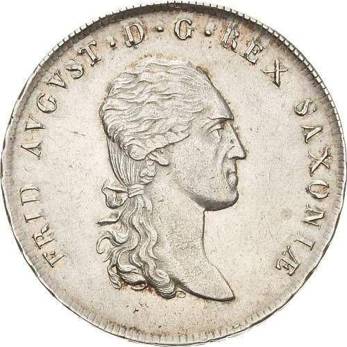 Obverse Thaler 1812 S.G.H. "Mining" - Silver Coin Value - Saxony-Albertine, Frederick Augustus I