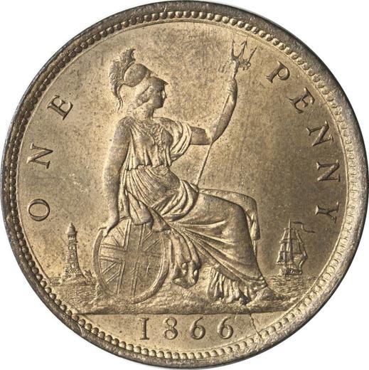 Reverse Penny 1866 "Type 1860-1894" -  Coin Value - United Kingdom, Victoria