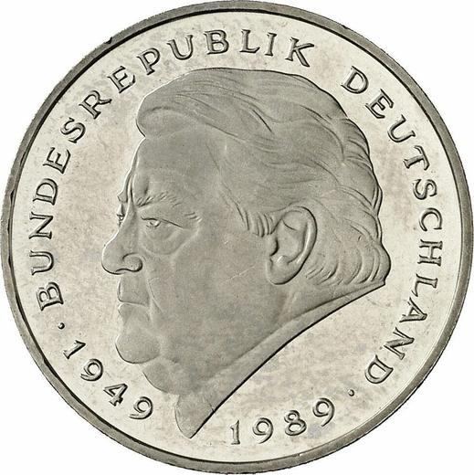 Avers 2 Mark 1996 J "Franz Josef Strauß" - Münze Wert - Deutschland, BRD