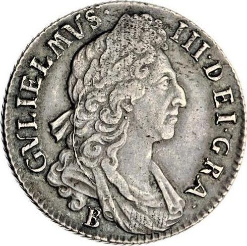 Obverse Shilling 1697 B "Third laureate bust" - Silver Coin Value - United Kingdom, William III