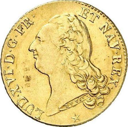 Obverse Double Louis d'Or 1786 W - Gold Coin Value - France, Louis XVI