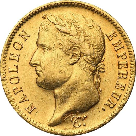Obverse 40 Francs 1813 A "Type 1809-1813" - Gold Coin Value - France, Napoleon I