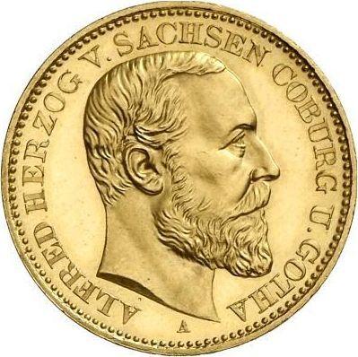 Obverse 20 Mark 1895 A "Saxe-Coburg-Gotha" - Gold Coin Value - Germany, German Empire