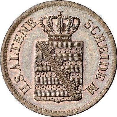 Аверс монеты - 2 пфеннига 1841 года G - цена  монеты - Саксен-Альтенбург, Иосиф