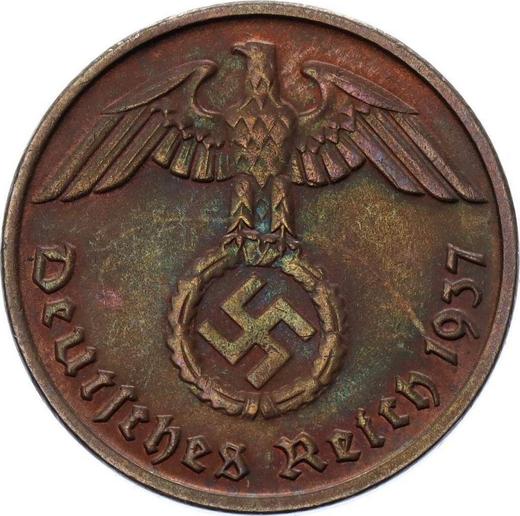 Revers 2 Reichspfennig 1937 D "Typ 1936-1940" - Münze Wert - Deutschland, Drittes Reich