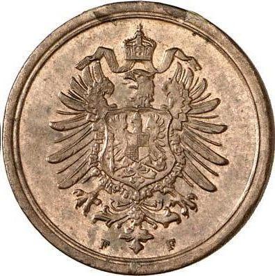 Reverse 1 Pfennig 1875 F "Type 1873-1889" - Coin Value - Germany, German Empire