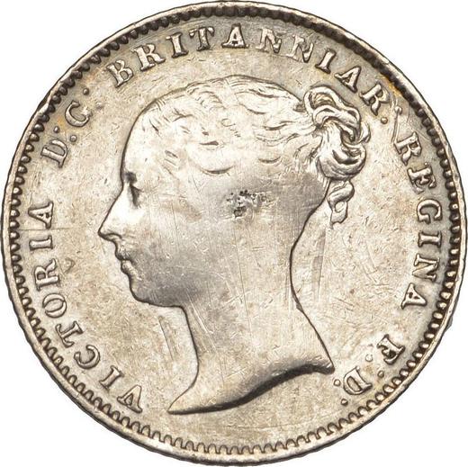 Obverse Fourpence (Groat) 1852 "Type 1837-1862" - Silver Coin Value - United Kingdom, Victoria