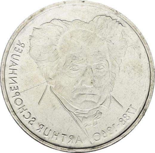 Reverse 10 Mark 1988 D "Schopenhauer" Incuse Error - Silver Coin Value - Germany, FRG