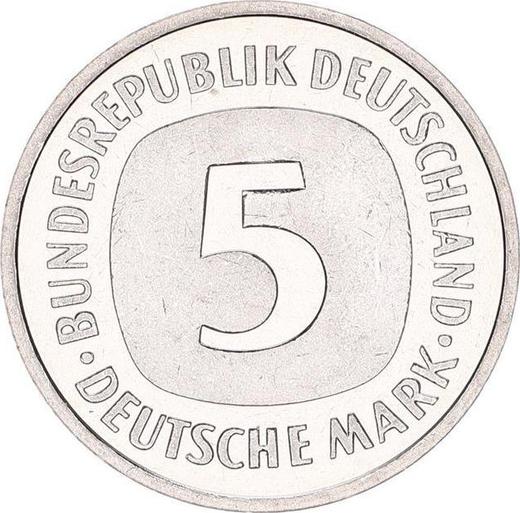 Avers 5 Mark 1994 F - Münze Wert - Deutschland, BRD