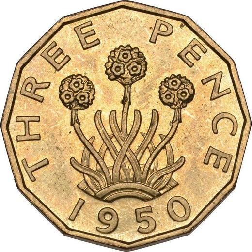 Rewers monety - 3 pensy 1950 HP "Typ 1949-1952" - cena  monety - Wielka Brytania, Jerzy VI