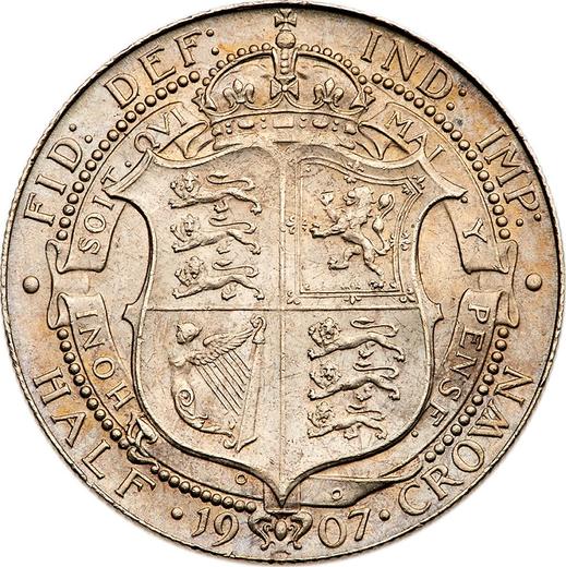 Rewers monety - 1/2 korony 1907 - cena srebrnej monety - Wielka Brytania, Edward VII