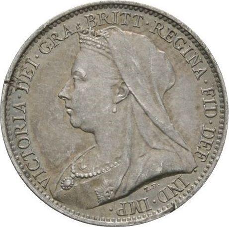 Obverse Fourpence (Groat) 1895 TB - Silver Coin Value - United Kingdom, Victoria