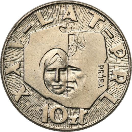 Revers Probe 10 Zlotych 1969 MW "Volksrepublik Polen" Nickel - Münze Wert - Polen, Volksrepublik Polen