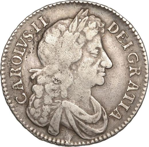 Obverse Halfcrown 1676 "Fourth laureate bust" - Silver Coin Value - United Kingdom, Charles II