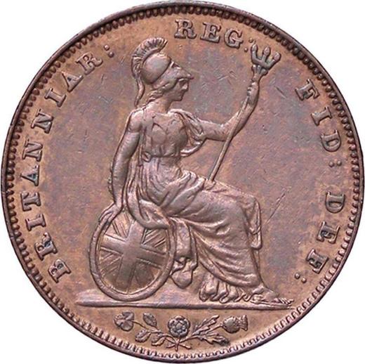 Reverse Farthing 1843 WW - Coin Value - United Kingdom, Victoria