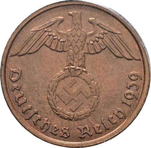 Reverse 2 Reichspfennig 1939 G "Type 1936-1940" -  Coin Value - Germany, Third Reich
