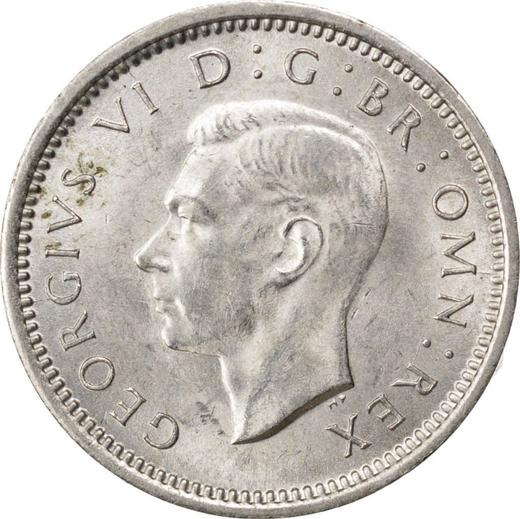 Obverse Threepence 1941 HP "Type 1937-1945" - Silver Coin Value - United Kingdom, George VI