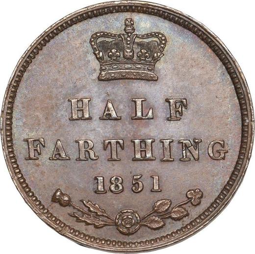 Reverse Half Farthing 1851 -  Coin Value - United Kingdom, Victoria