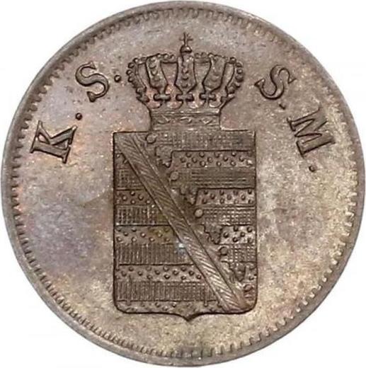 Obverse 1 Pfennig 1848 F - Coin Value - Saxony-Albertine, Frederick Augustus II