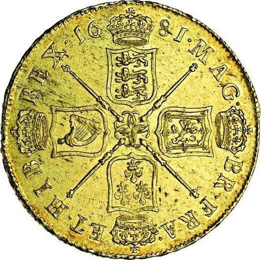 Reverse Five guineas 1681 "Second laureate bust" Elephant and castle - Gold Coin Value - United Kingdom, Charles II