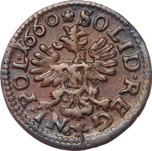 Reverse Schilling (Szelag) 1660 TLB "Crown Boratynka" - Coin Value - Poland, John II Casimir