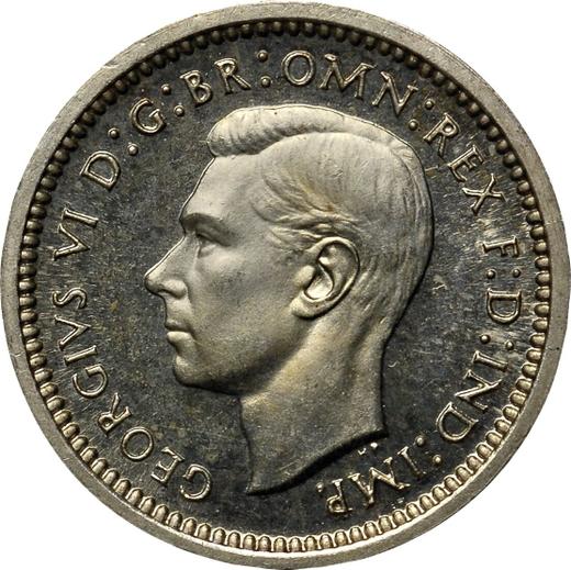 Obverse Twopence 1947 HP - Silver Coin Value - United Kingdom, George VI