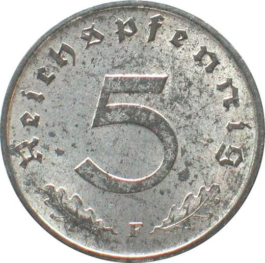 Obverse 5 Reichspfennig 1940 F "Type 1940-1944" -  Coin Value - Germany, Third Reich