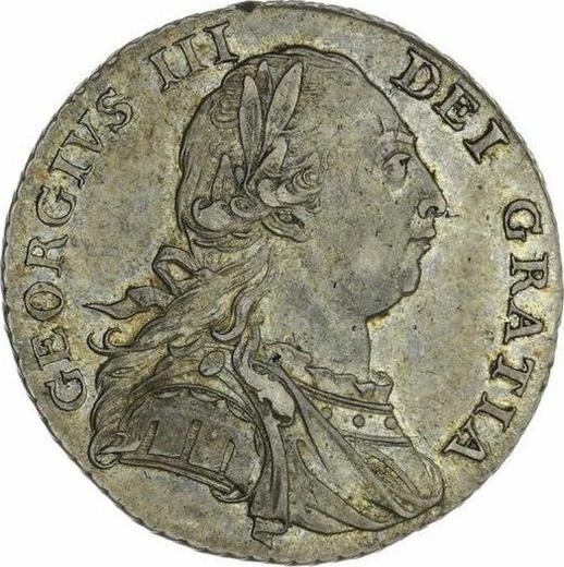 Obverse Shilling 1787 No dots on obverse - Silver Coin Value - United Kingdom, George III