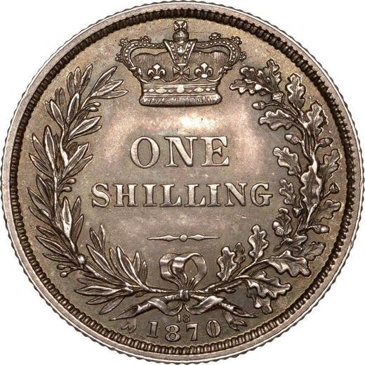 Reverse Shilling 1870 - Silver Coin Value - United Kingdom, Victoria