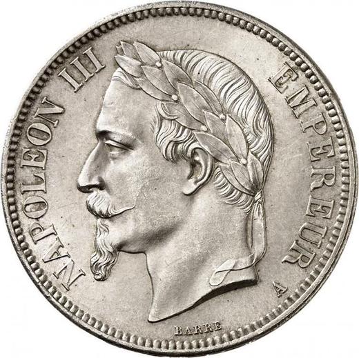 Obverse 5 Francs 1863 A "Type 1861-1870" - Silver Coin Value - France, Napoleon III
