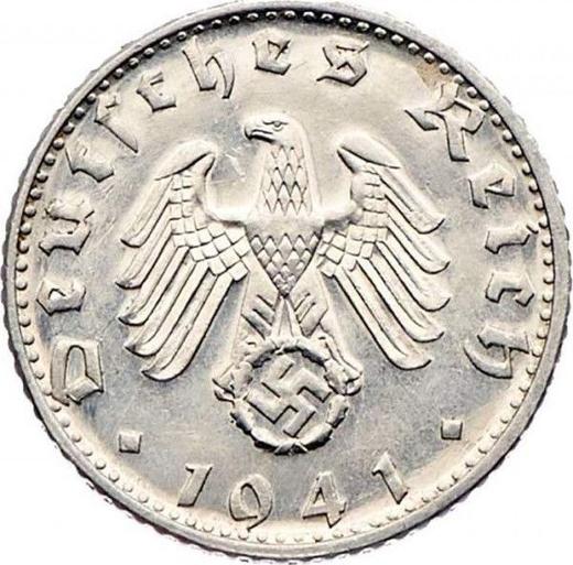 Reverse 50 Reichspfennig 1941 B "Type 1939-1944" -  Coin Value - Germany, Third Reich