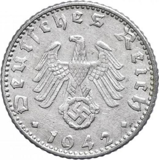 Reverse 50 Reichspfennig 1942 D "Type 1939-1944" -  Coin Value - Germany, Third Reich