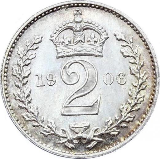 Reverse Twopence 1906 - Silver Coin Value - United Kingdom, Edward VII