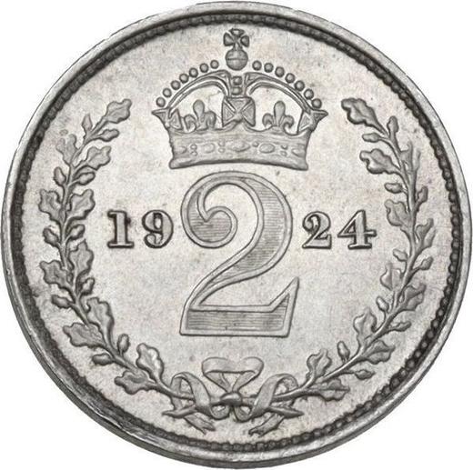 Reverse Twopence 1924 - Silver Coin Value - United Kingdom, George V