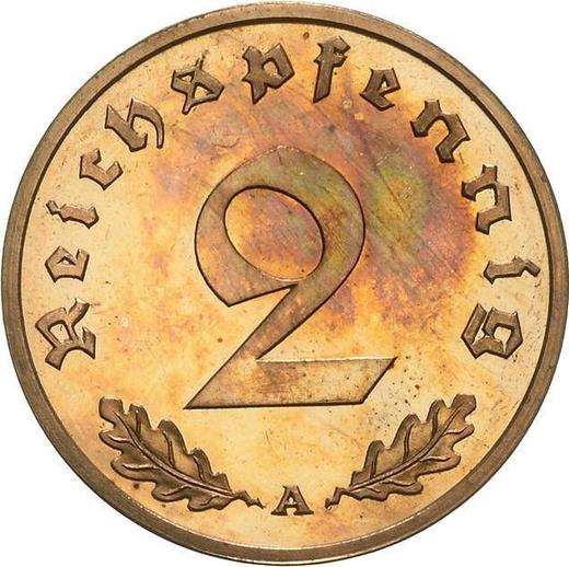 Obverse 2 Reichspfennig 1937 A "Type 1936-1940" -  Coin Value - Germany, Third Reich