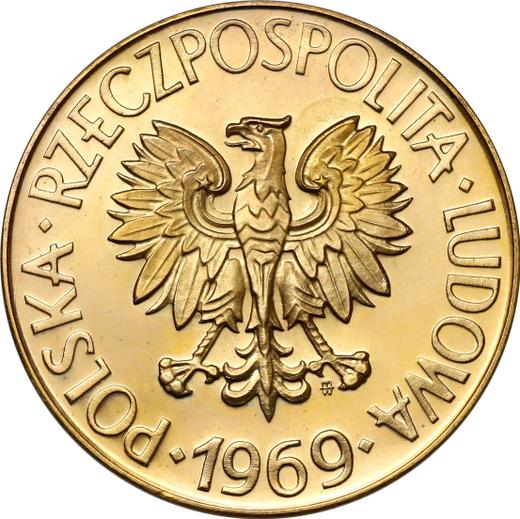Avers Probe 10 Zlotych 1969 MW "Tadeusz Kościuszko" Gold - Goldmünze Wert - Polen, Volksrepublik Polen