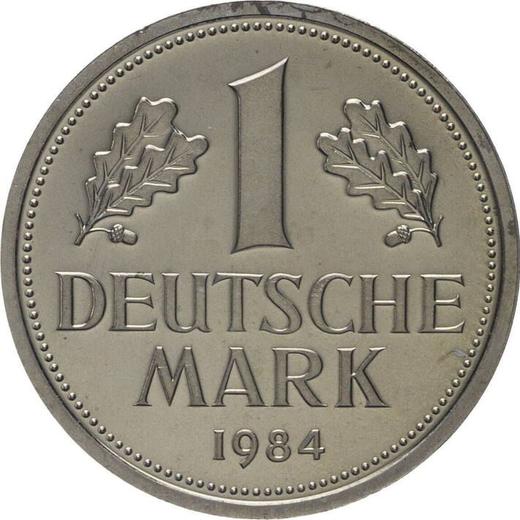 Obverse 1 Mark 1984 F - Coin Value - Germany, FRG