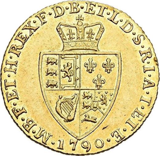 Reverso 1 guinea 1790 "Pala" - valor de la moneda de oro - Gran Bretaña, Jorge III