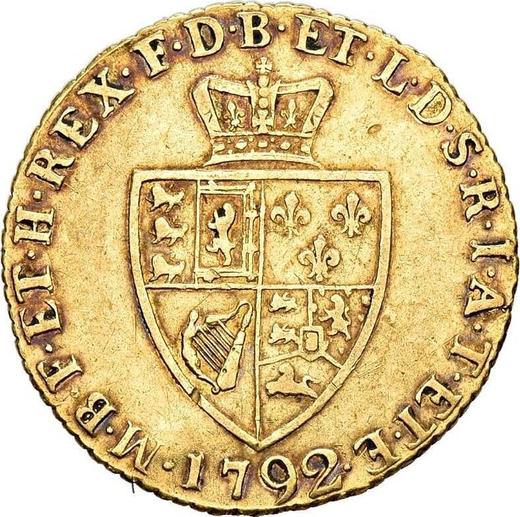 Reverse Half Guinea 1792 "Spade" - Gold Coin Value - United Kingdom, George III