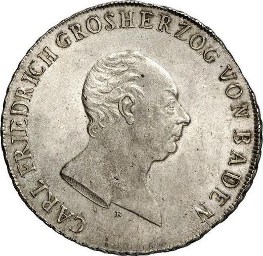 Obverse Thaler 1810 B - Silver Coin Value - Baden, Charles Frederick