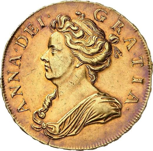 Obverse Five guineas 1705 "Pre-Union" - Gold Coin Value - United Kingdom, Anne