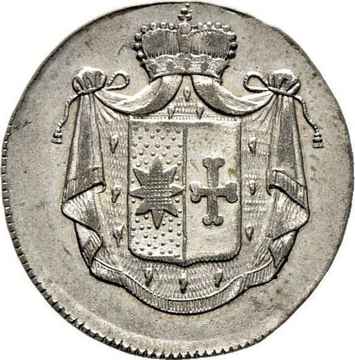 Аверс монеты - 2 мариенгроша 1823 года F.W. - цена серебряной монеты - Вальдек-Пирмонт, Георг Генрих